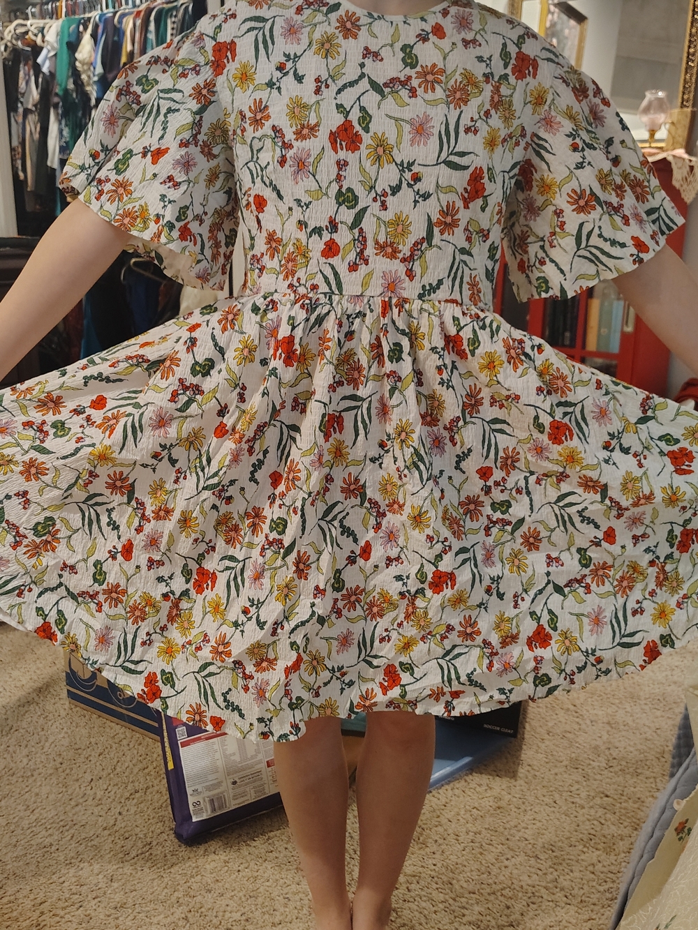 kate spade Rooftop Garden Floral Greenwich Dress Size 12